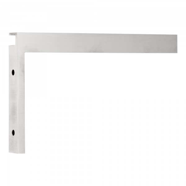 Stabilisierungswinkel 90° links für Glas-Duschen matt