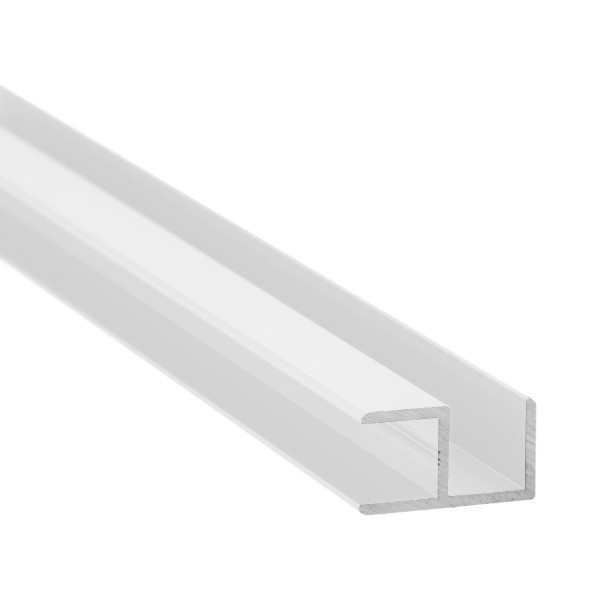 E-Profil | Aluminium | 10 mm | Weiss