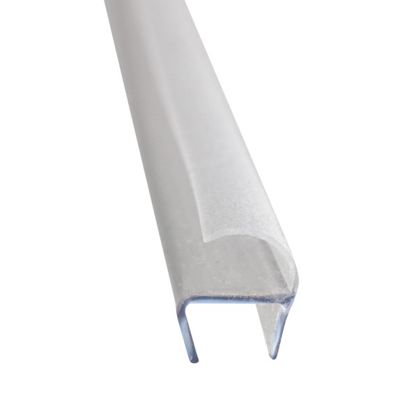 Seitliches Dichtungsprofil für 8 mm Glas, 2500 mm Länge - Spezialausführung