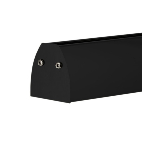 Klemmprofil 17,52 mm, ovales Design - Schwarz