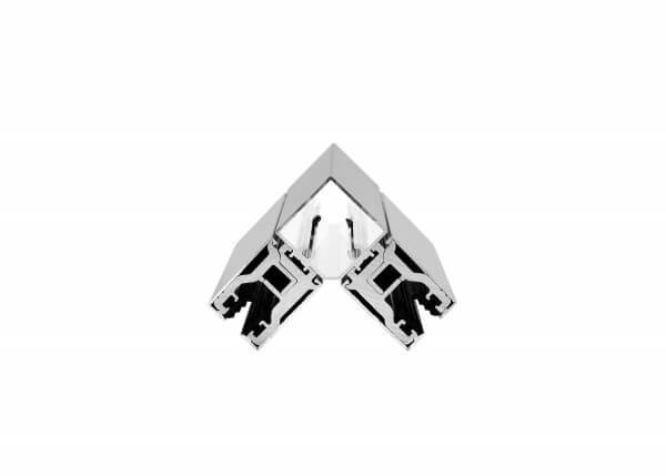 Glas Eck-Klemmprofil Set | 10-10,76 mm | Edelstahloptik