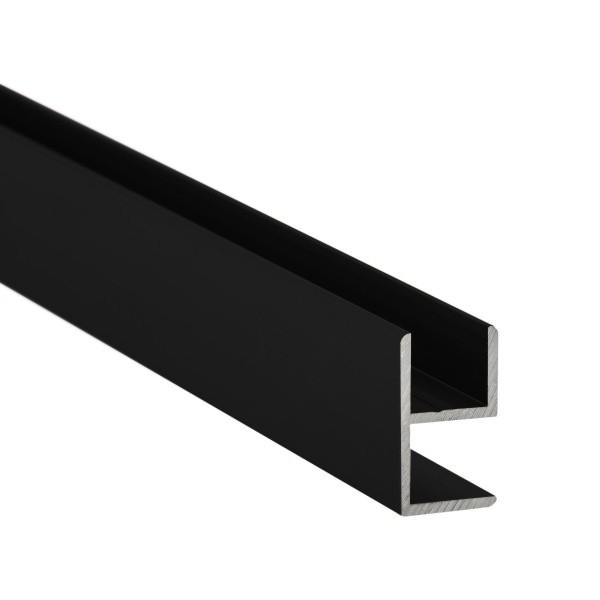 E-Profil | Aluminium | 10 mm | Schwarz