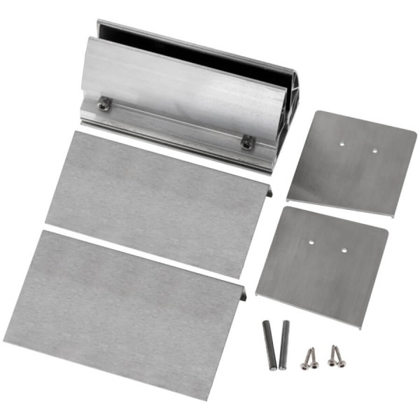 Wandklemmprofil 5° Dachneigung 17,52 mm, eckig - Edelstahloptik