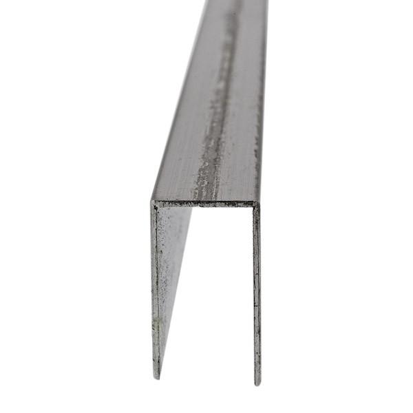U-Profil - Innenmaß 8,5 x 24 mm - 4 m lang - Hochglanz