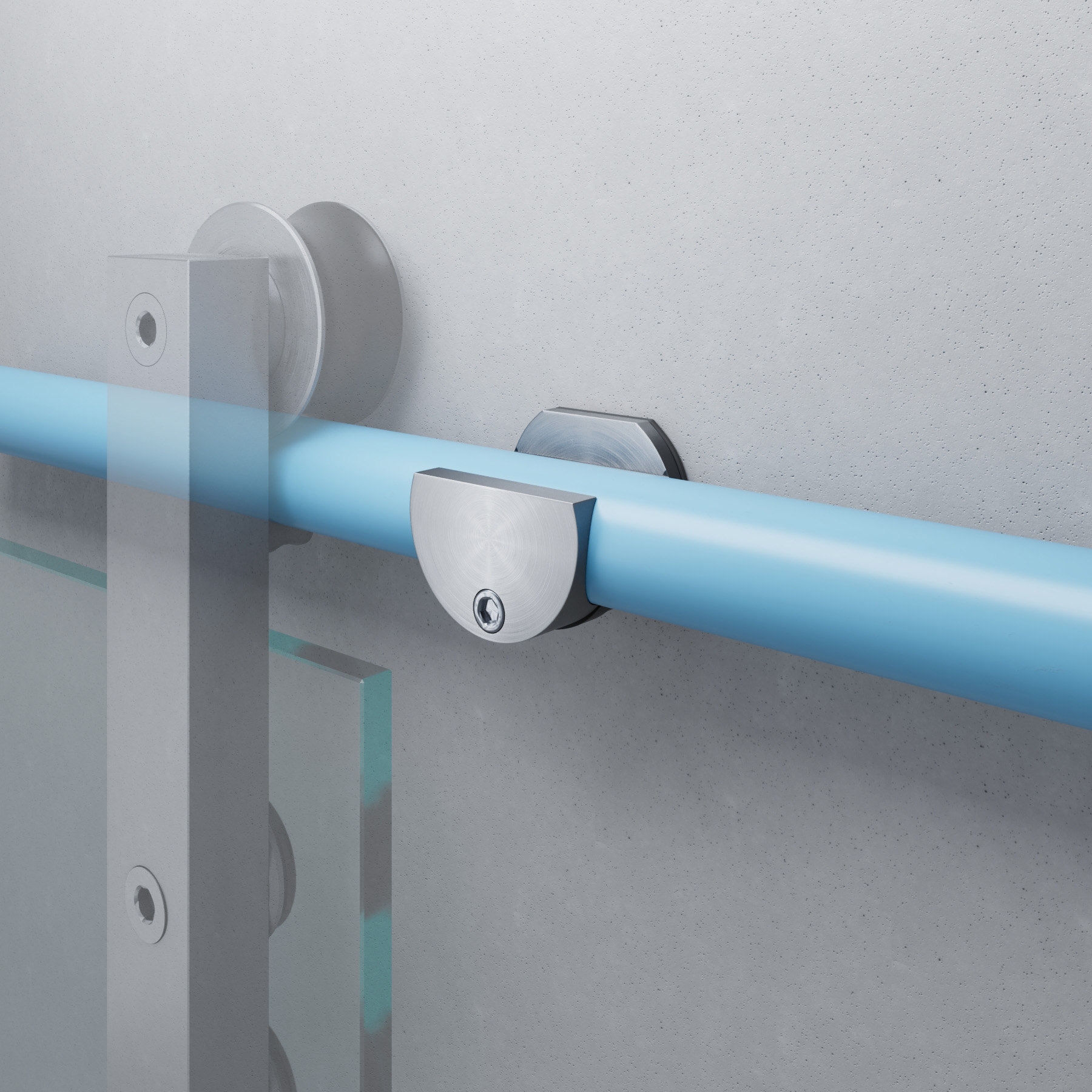 Wandhalterung Rohr-Wand Ø 25 mm - ohne Ausspringschutz