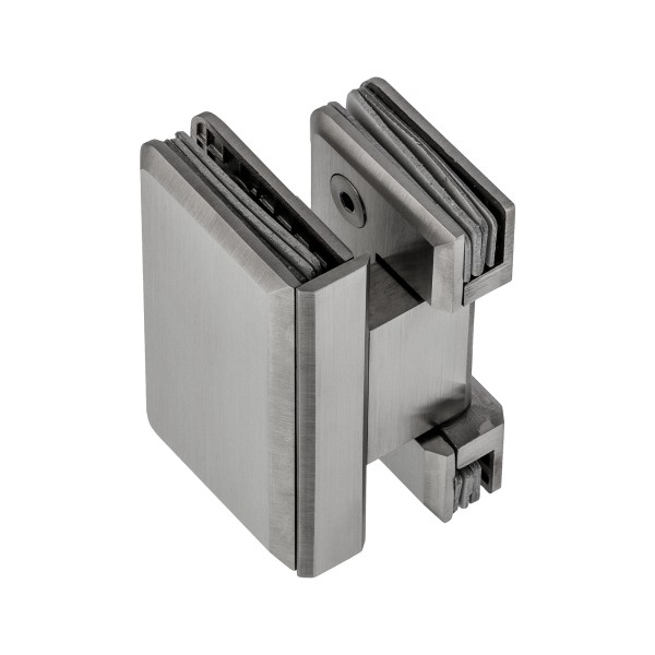 Scharnier Verbindung Glas-Glas 90° R/L Anschlag - Matt