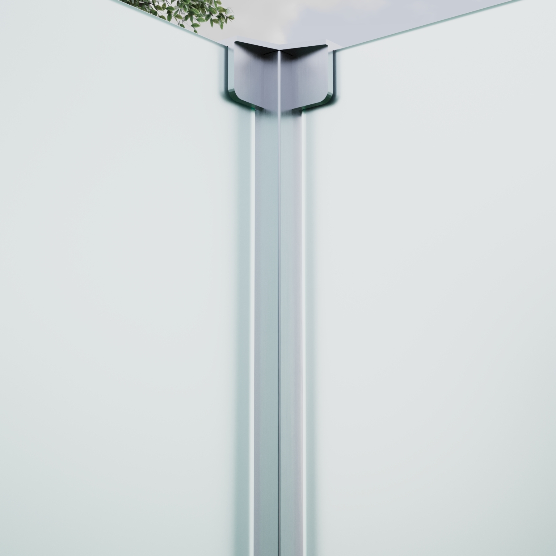 Eck-Pfosten System A 60x60 mm zum Einbetonieren