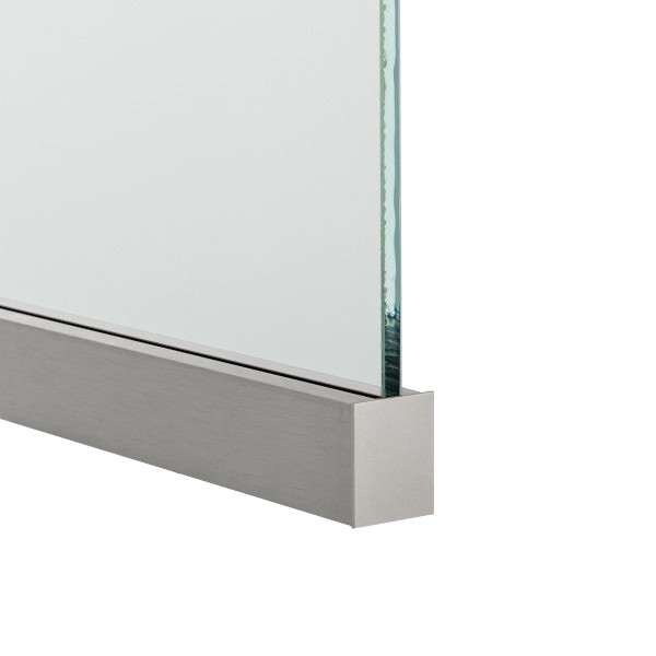 Glas-Klemmprofil | 8-8,76 mm | Pressblank