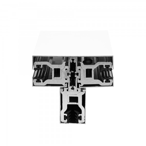 Glas T-Klemmprofil Set | 12-12,76 mm | Weiss