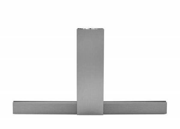 Glas H-Klemmprofil Set | 10-10,76 mm | Edelstahloptik