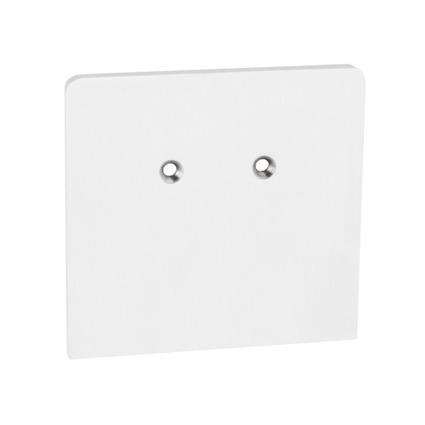 Klemmprofil 17,52 mm, eckiges Design - Weiss