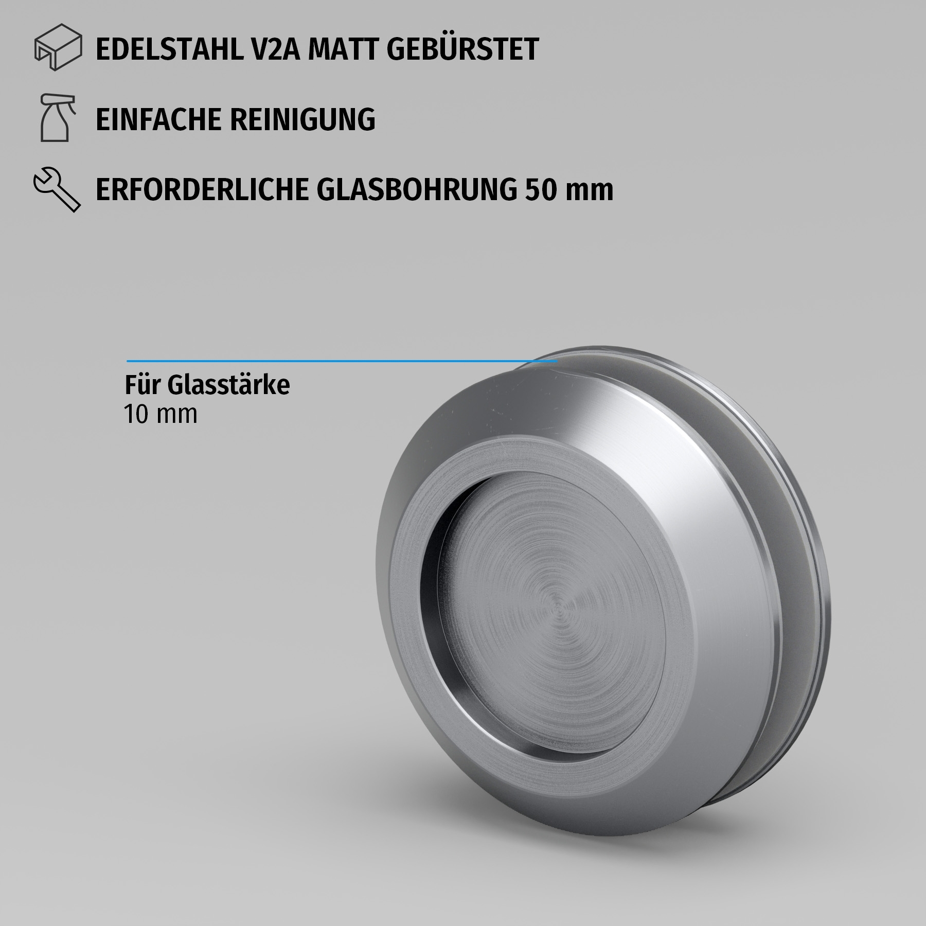Griffmuschel geschlossen - Matt
