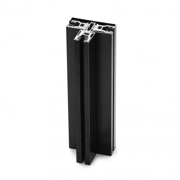 Glas T-Klemmprofil Set | 12-12,76 mm | Schwarz