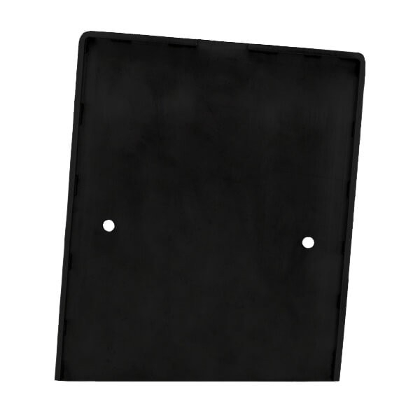 Linke Endkappe Wandklemmprofil 5° Dachneigung 17,52 mm, eckig - Schwarz