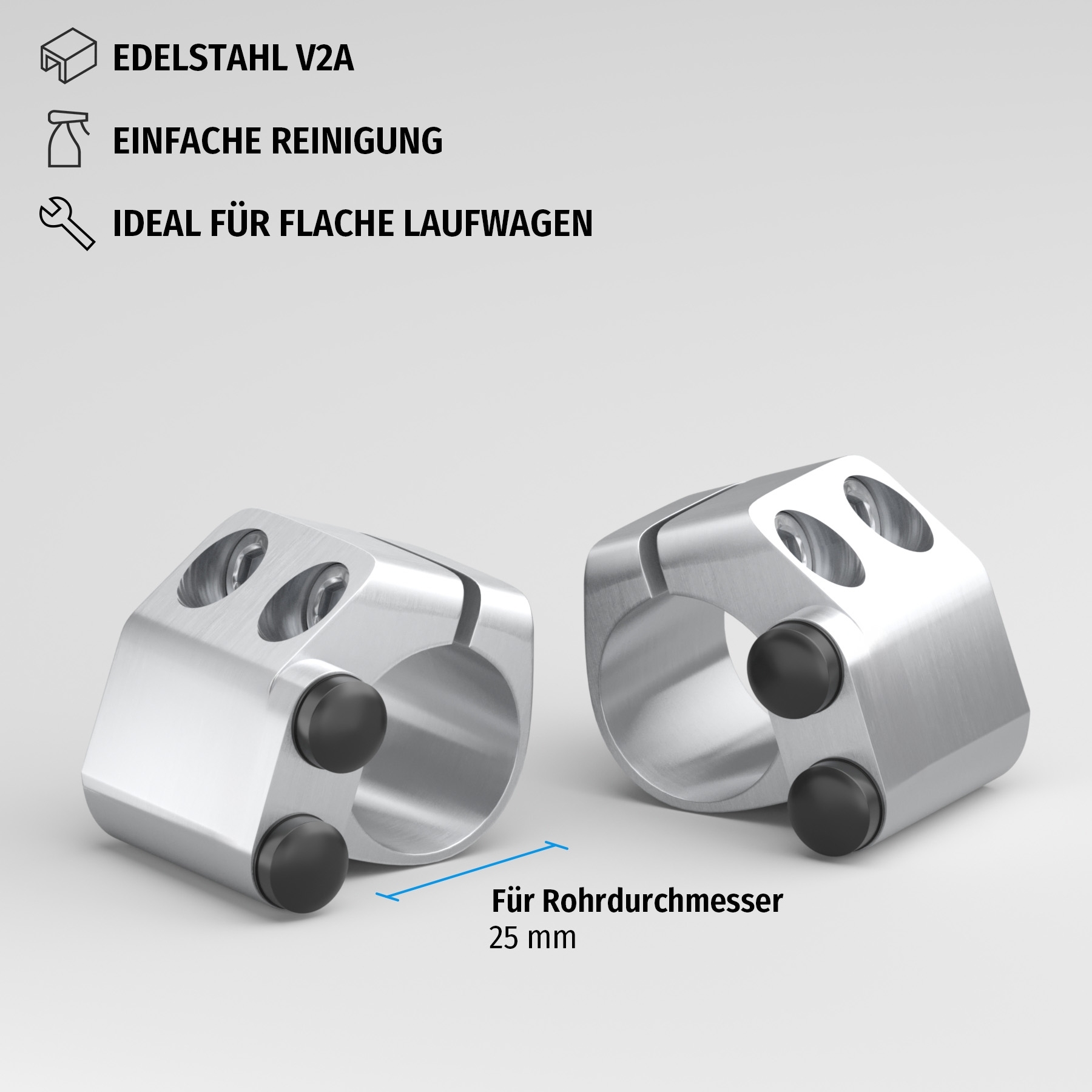 Stopper-Set flach