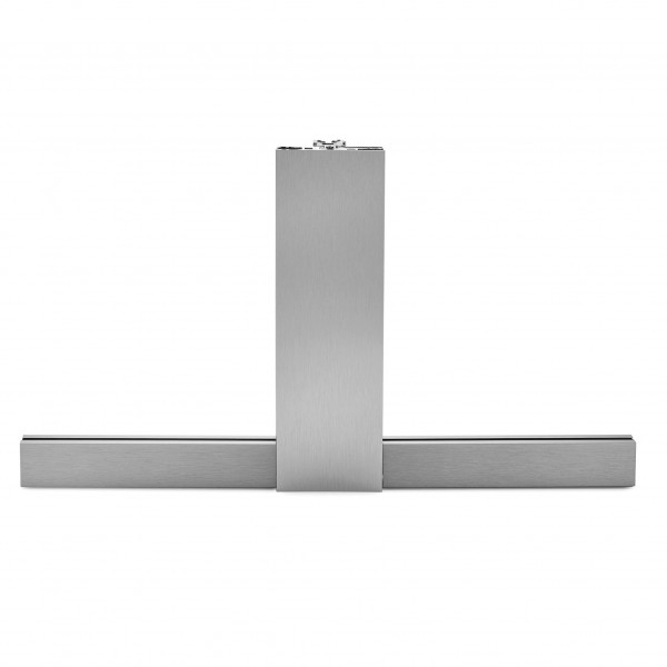 Glas T-Klemmprofil Set | 10-10,76 mm | Edelstahloptik
