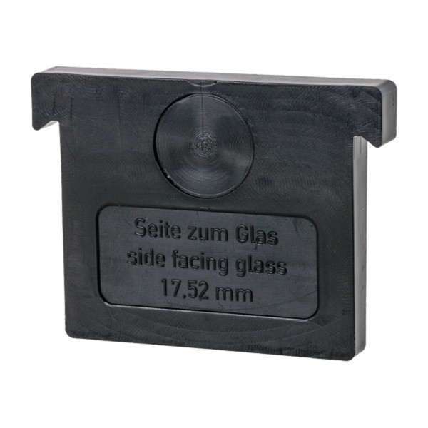 Aufgesetztes Brüstungsprofil 21,52 mm, mit Flansch - Anthrazit