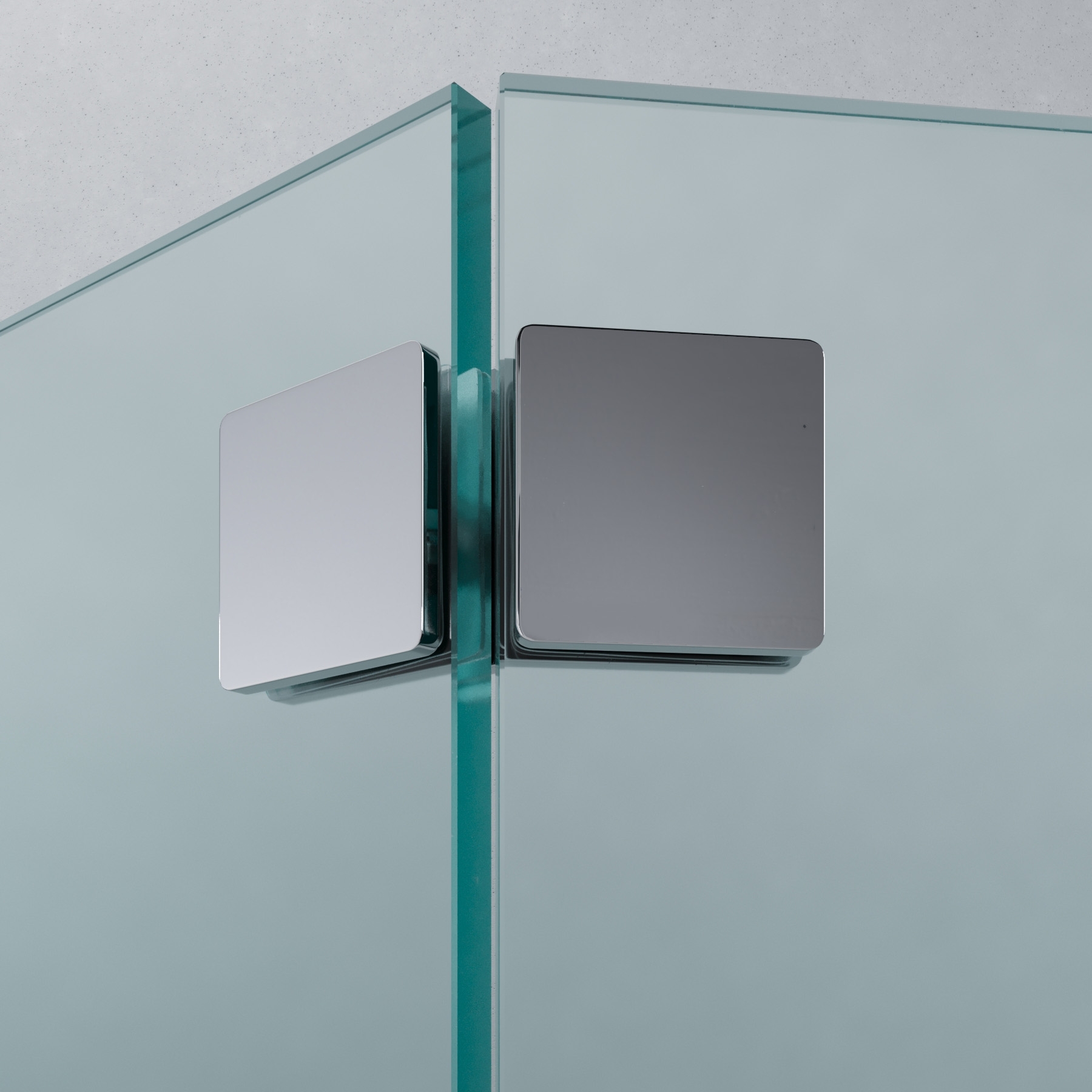 Winkelverbinder | Glas-Glas 135° | Hochglanz