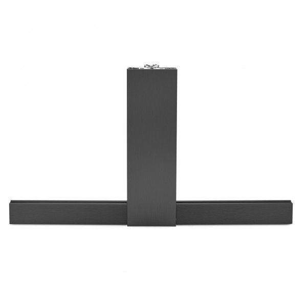 Glas T-Klemmprofil Set | 10-10,76 mm | Anthrazit
