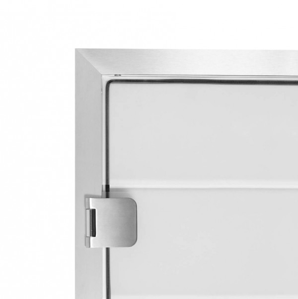 Glas Türzarge Komplettsystem | 709 x 1972 mm | 8 - 10 mm | Links | Pressblank