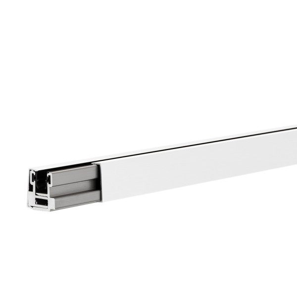 Glas-Klemmprofil MINI | 10-10,76 mm | Weiss