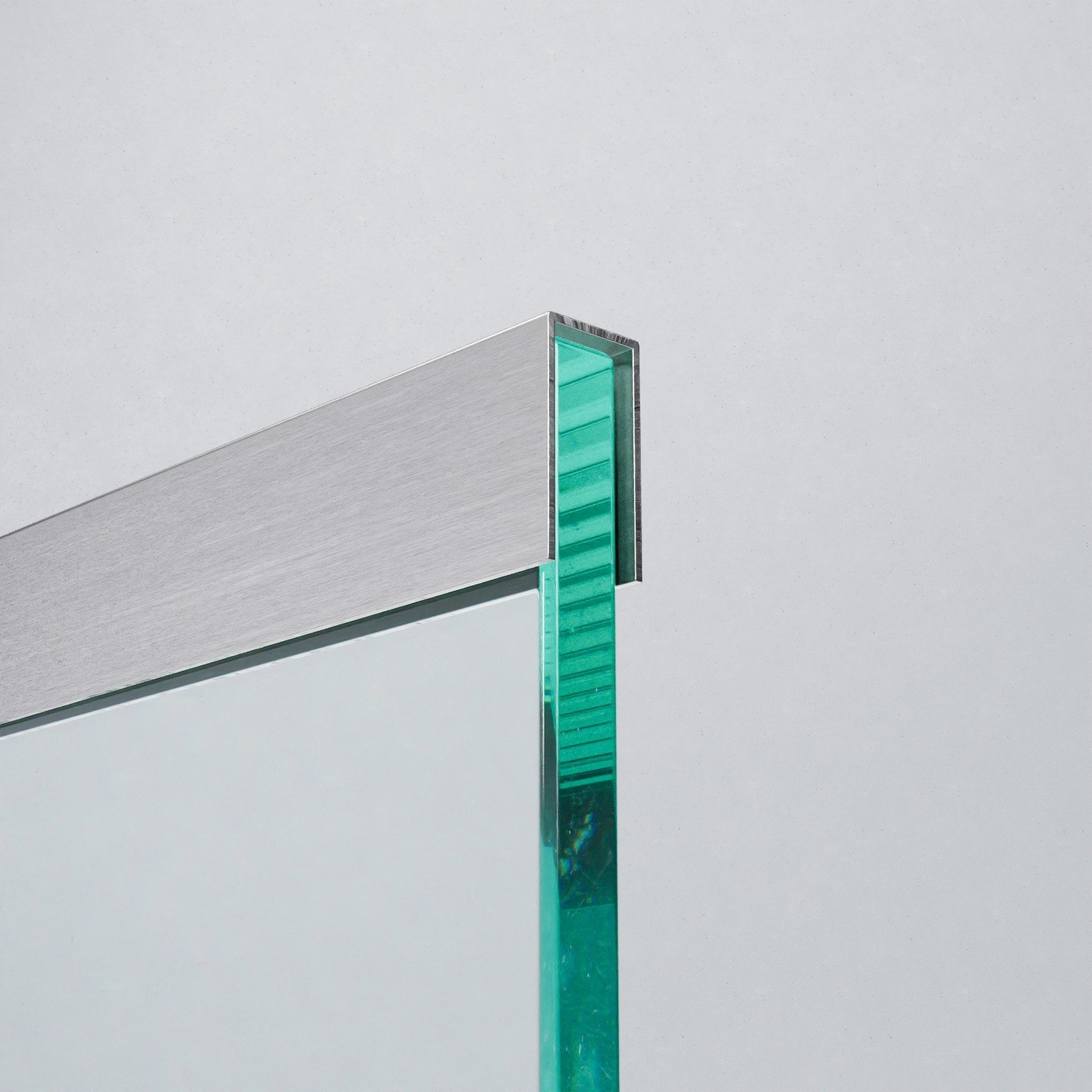 U-Profil - Innenmaß 10,5 x 24 mm - 2,5 m lang - Matt gebürstet