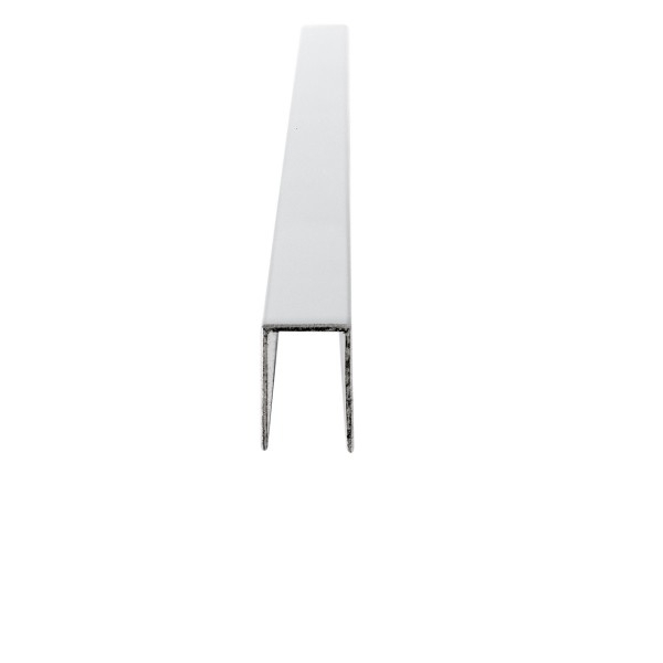 U-Profil - Innenmaß 8,2 x 12,8 mm - 2,5 m lang - Hochglanz