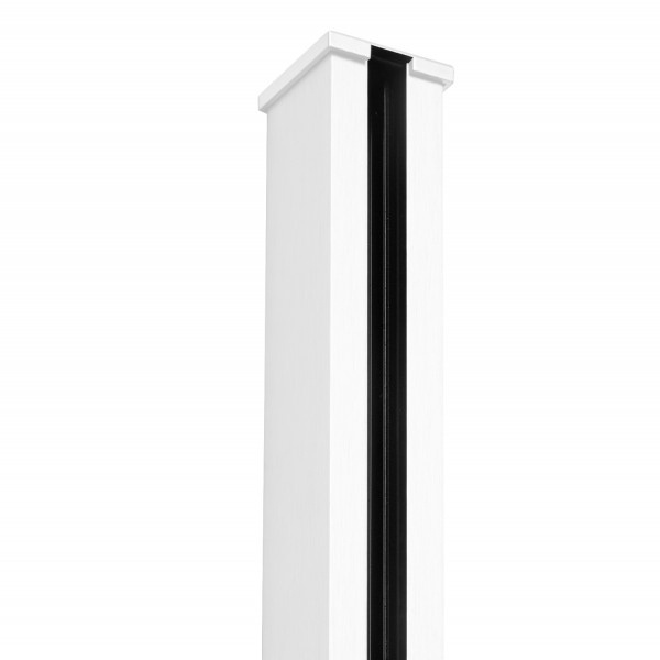 Endkappe Glas-Klemmprofil MINI | 8-8,76 mm | Weiss