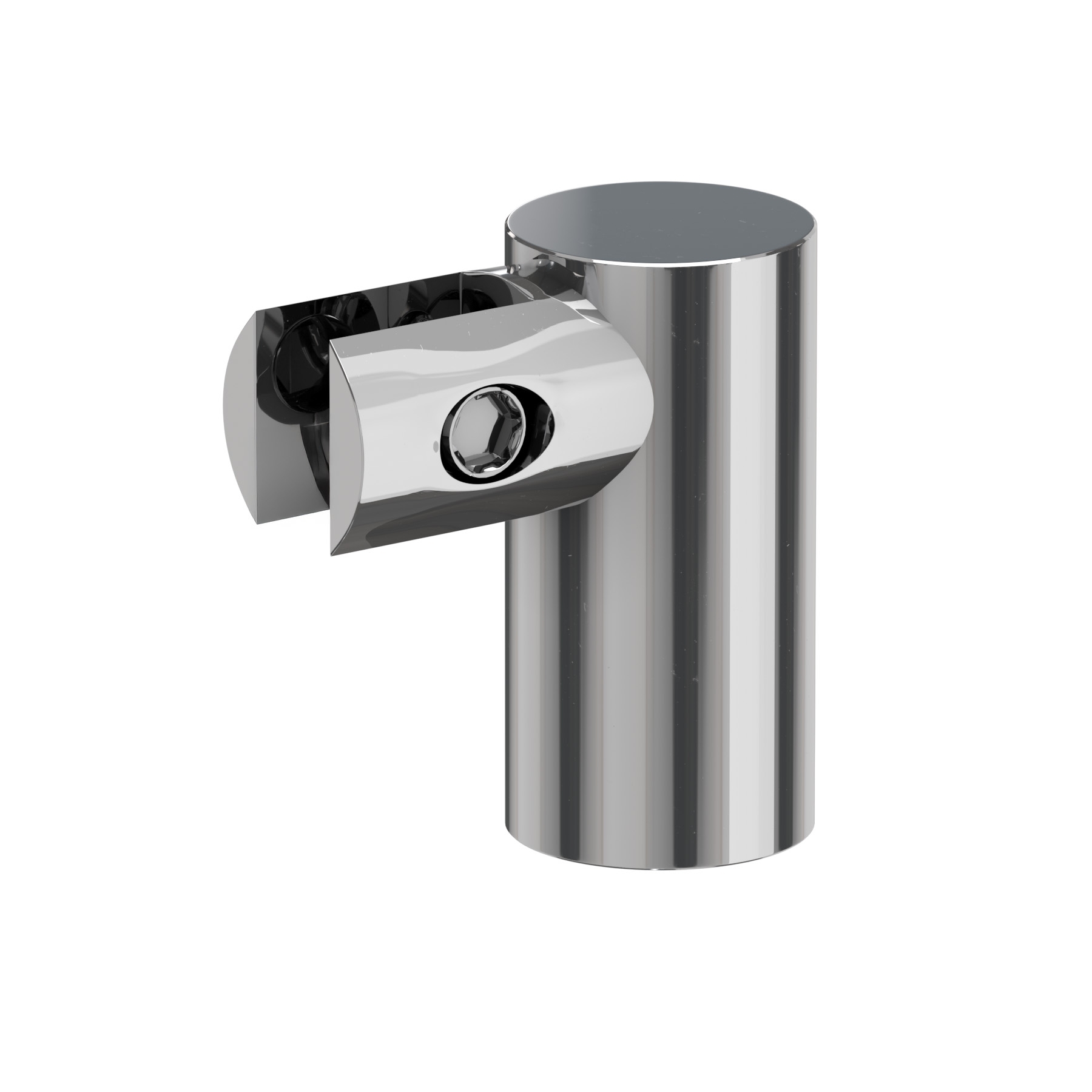 Glasklemme variabel für Rohr 20 mm | Hochglanz