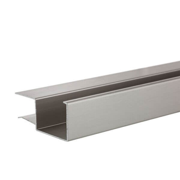 Regenrinne kastenförmig 13,52 mm - Edelstahloptik