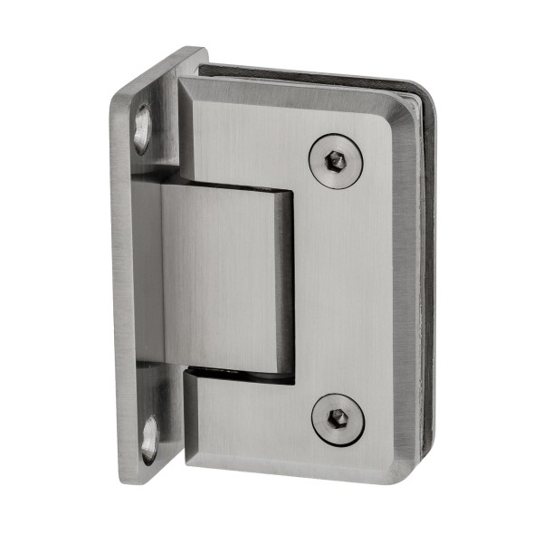 Scharnier Verbindung | Glas-Wand 90° | matt | R/L Anschlag
