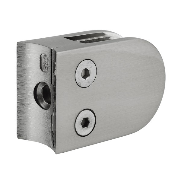 Glashalter für Rundpfosten, 6-12,76 mm Glas