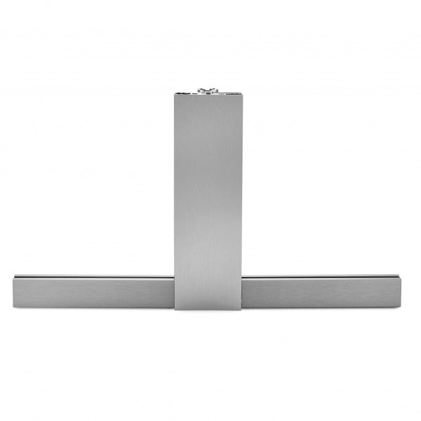 Glas T-Klemmprofil Set | 12-12,76 mm | Edelstahloptik