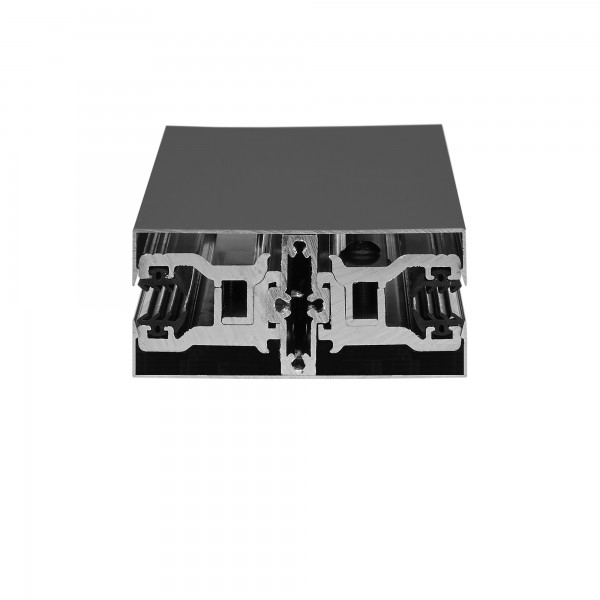Glas H-Klemmprofil Set | 10-10,76 mm | Anthrazit