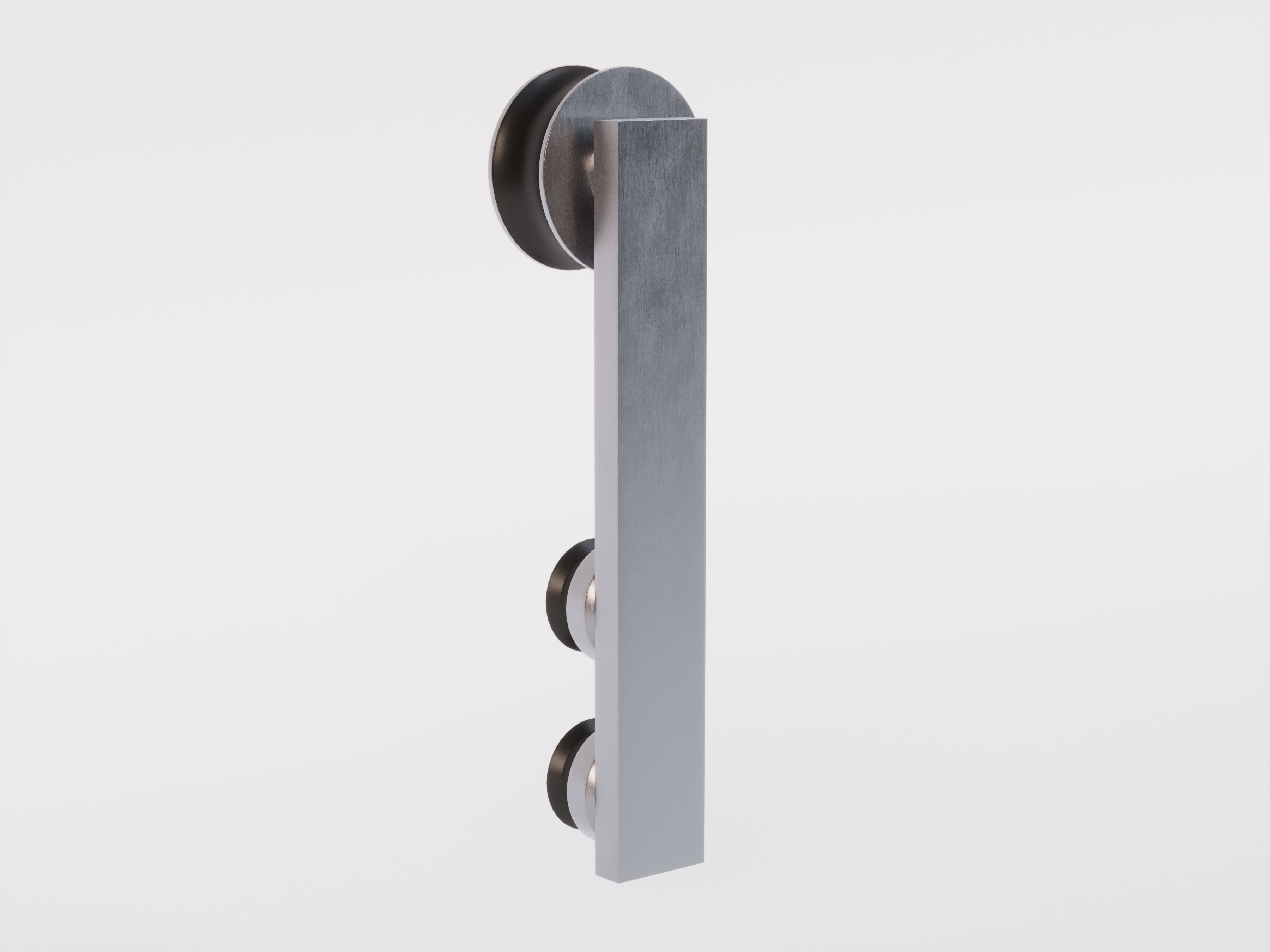 Laufwagen eckig, Glasstärke 8-10 mm - Tragfähigkeit 75 kg
