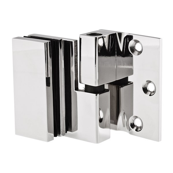 Scharnier Verbindung | Glas-Wand 90° | Hochglanz | Linksanschlag