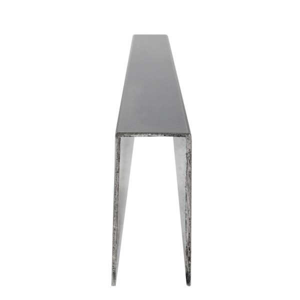 U-Profil - Innenmaß 10,5 x 24 mm - 4 m lang - Matt gebürstet