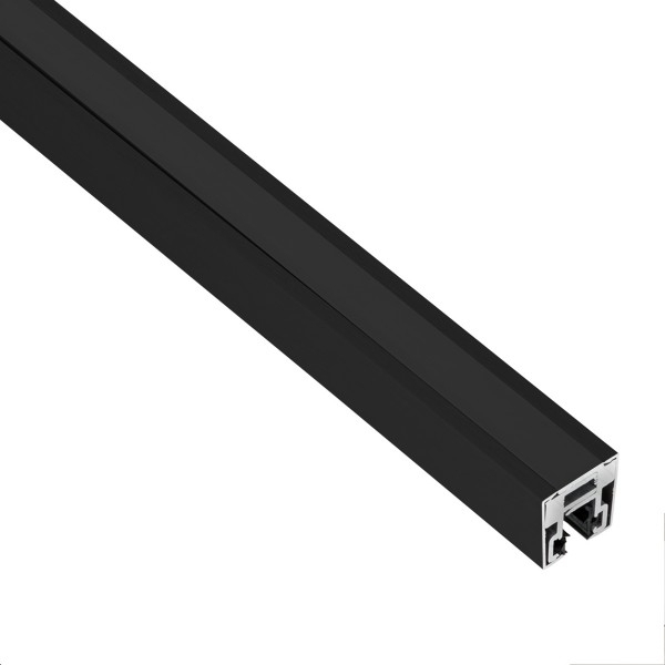 Endstück Glas-Klemmprofil MINI | 10-10,76 mm | Schwarz