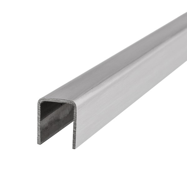 Kantenschutz U-Profil 12,76 mm, abgerundet - Edelstahl