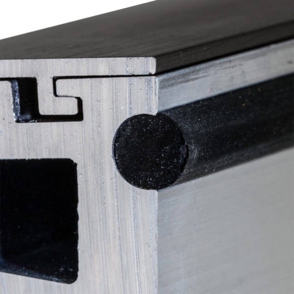 Wandklemmprofil 5° eckig für 17,52 SentryGlas, Anthrazit RAL 7016 matt