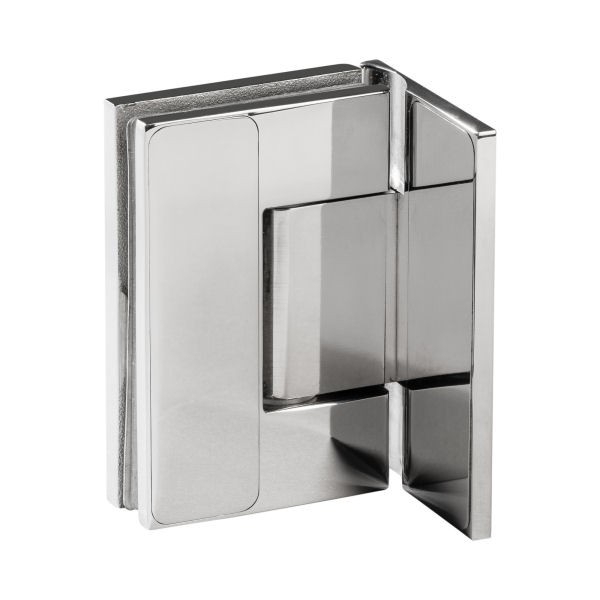 Scharnier Verbindung | Glas-Wand 90° | Hochglanz