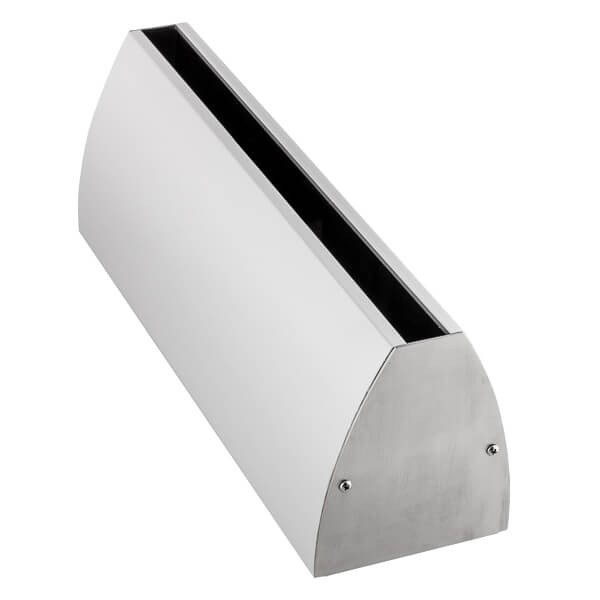 Wandklemmprofil 0° 17,52 mm, oval - Edelstahloptik