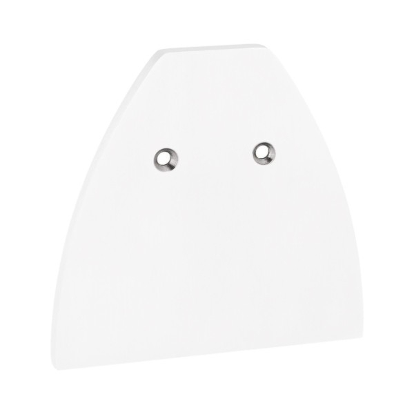 Klemmprofil 17,52 mm, ovales Design - Weiss