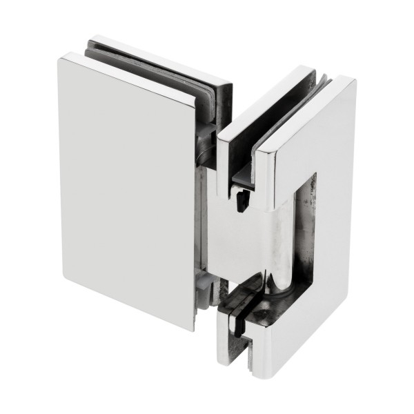 Scharnier Verbindung | Glas-Glas 180° | Hochglanz
