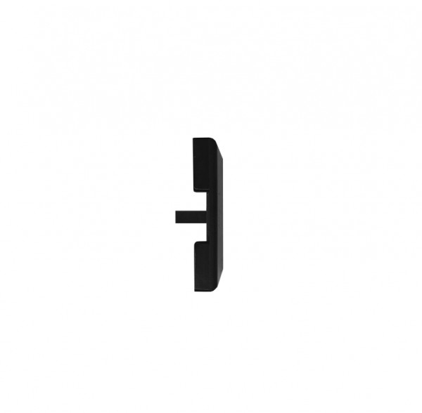 Endkappe Glas-Klemmprofil MINI | 8-8,76 mm | Schwarz