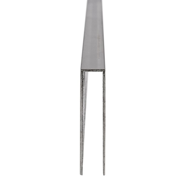 U-Profil - Innenmaß 10,5 x 44 mm - 4 m lang - Matt gebürstet