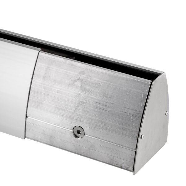 Wandklemmprofil 0° 17,52 mm, oval - Edelstahloptik