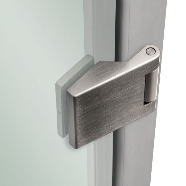 Glas Türzarge Komplettsystem | 959 x 1972 mm | 8 - 10 mm | Rechts | Pressblank