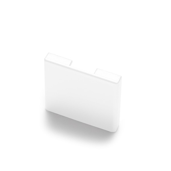Endkappe Glas-Klemmprofil MINI | 8-8,76 mm | Weiss