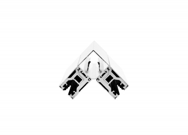 Glas Eck-Klemmprofil Set | 10-10,76 mm | Weiss